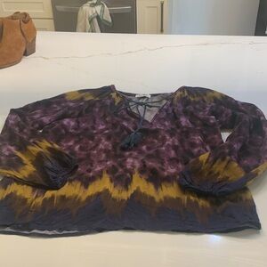 Dixie Multicolor Tie-Dye Blouse medium